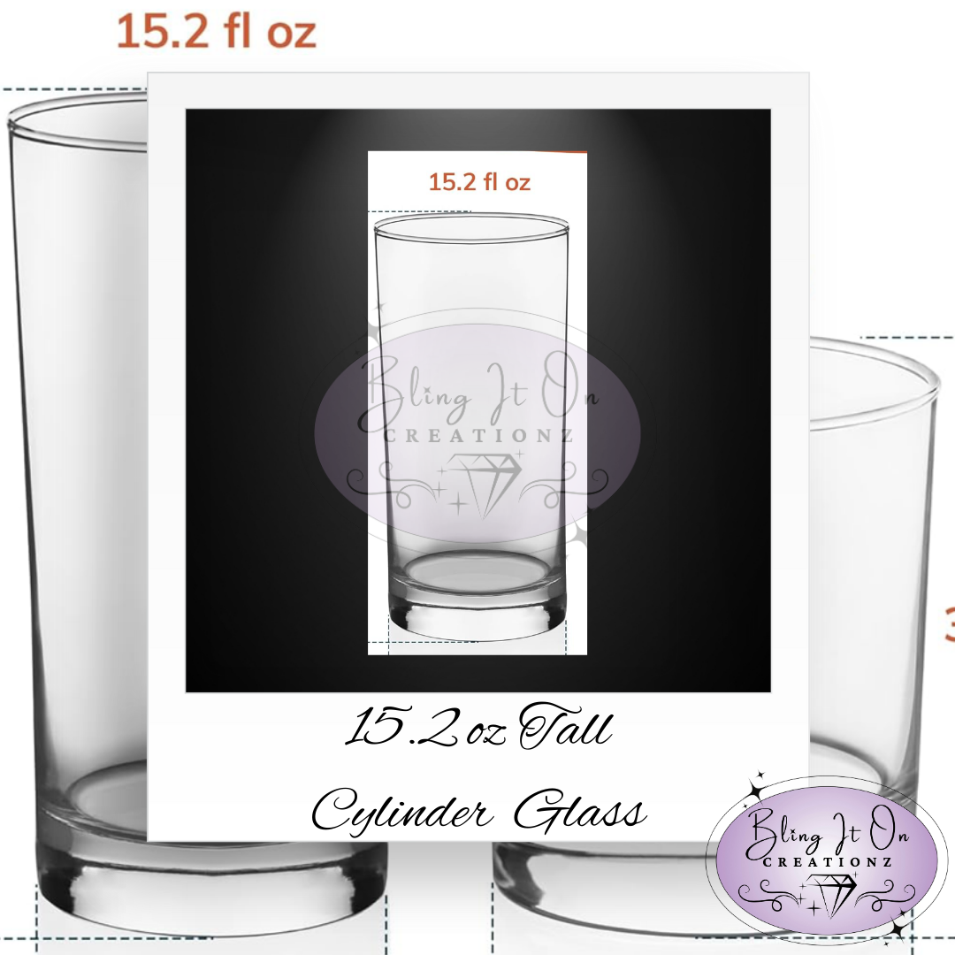 Personalized Etched Tall Glass Drinkware