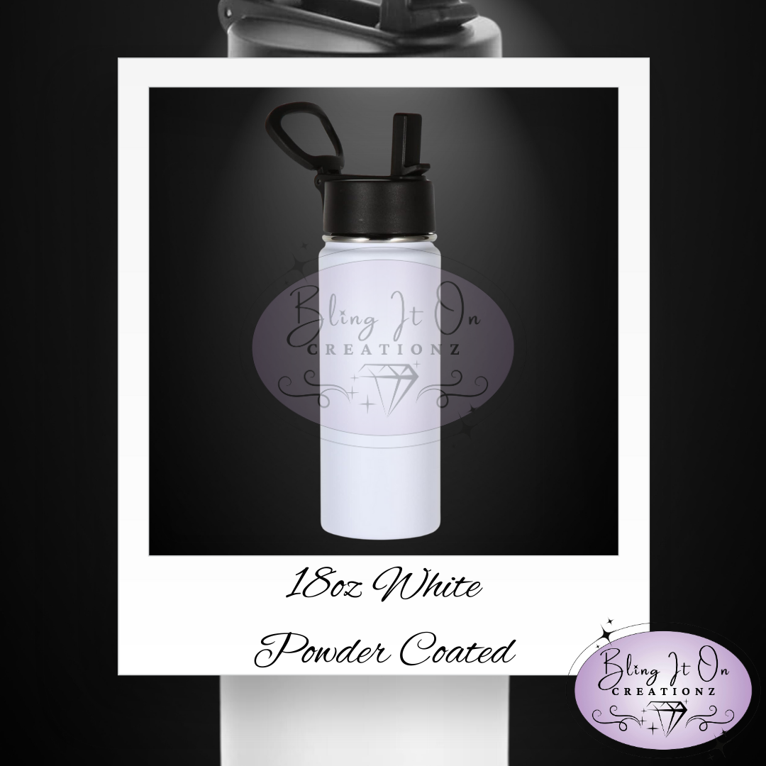 2) Epoxy Free 18oz Hydro Bottle w/ Personalized Name Etched (Kids Safe)