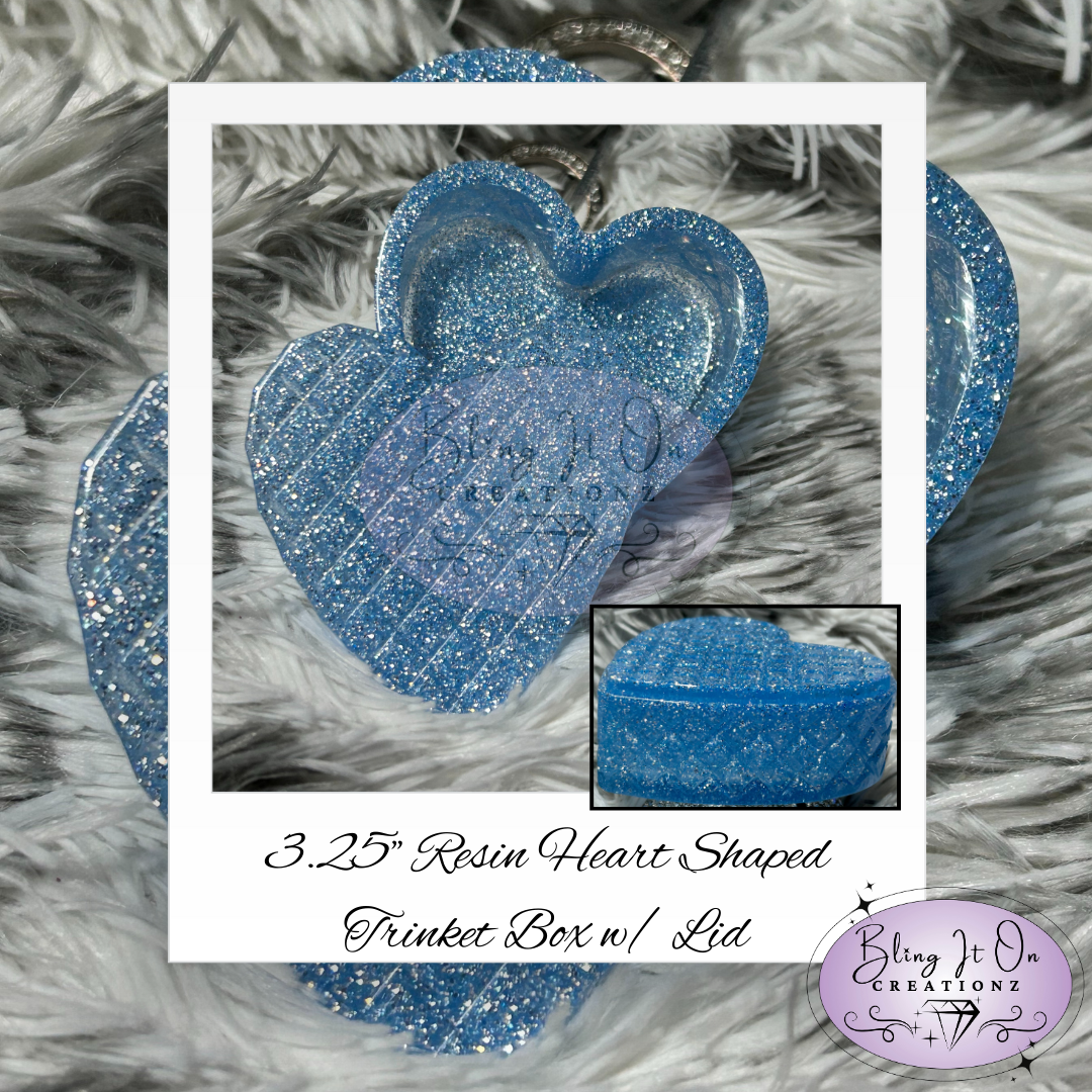Heart Shaped Trinket Box w/ Lid