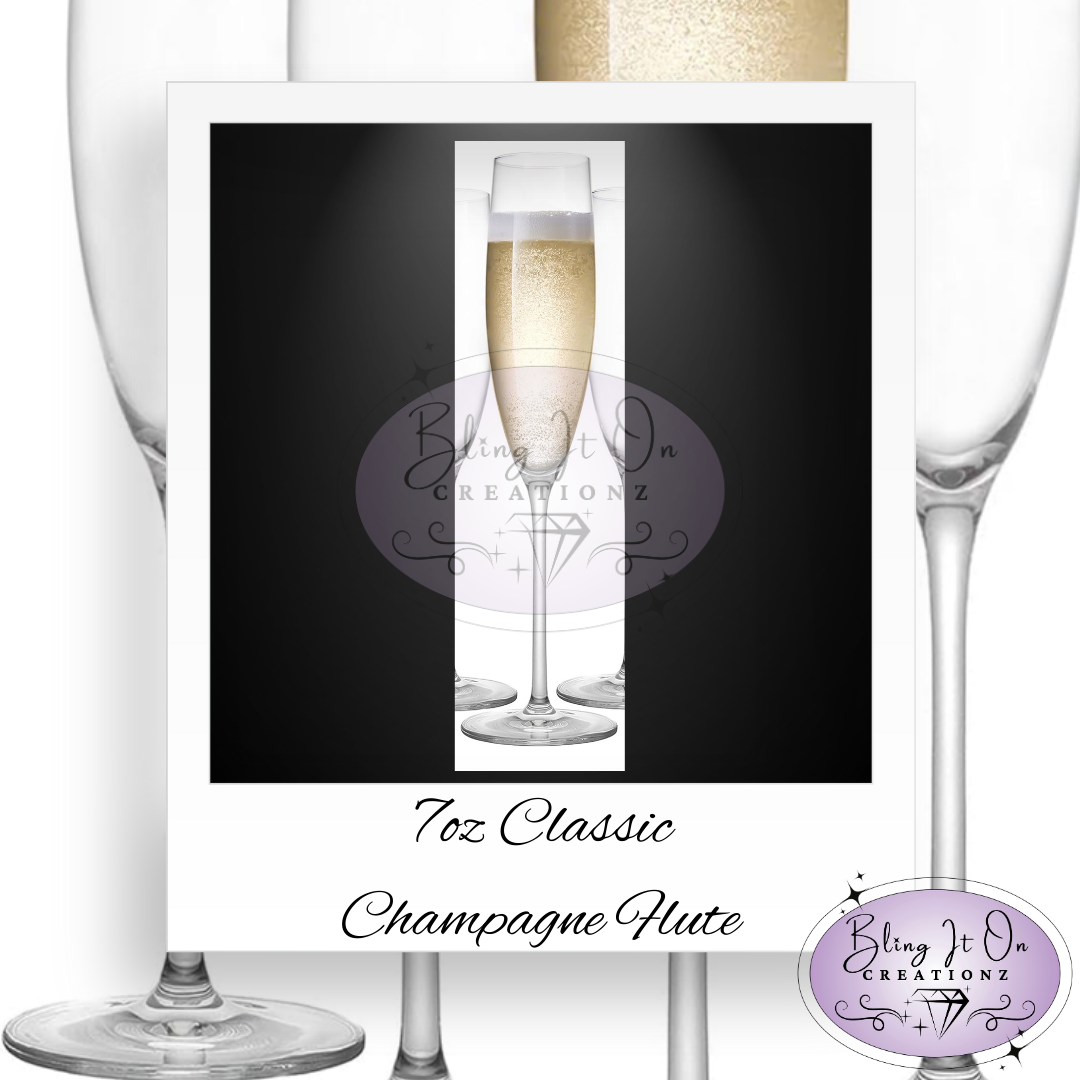 Personalized Etched Champagne Glass Drinkware