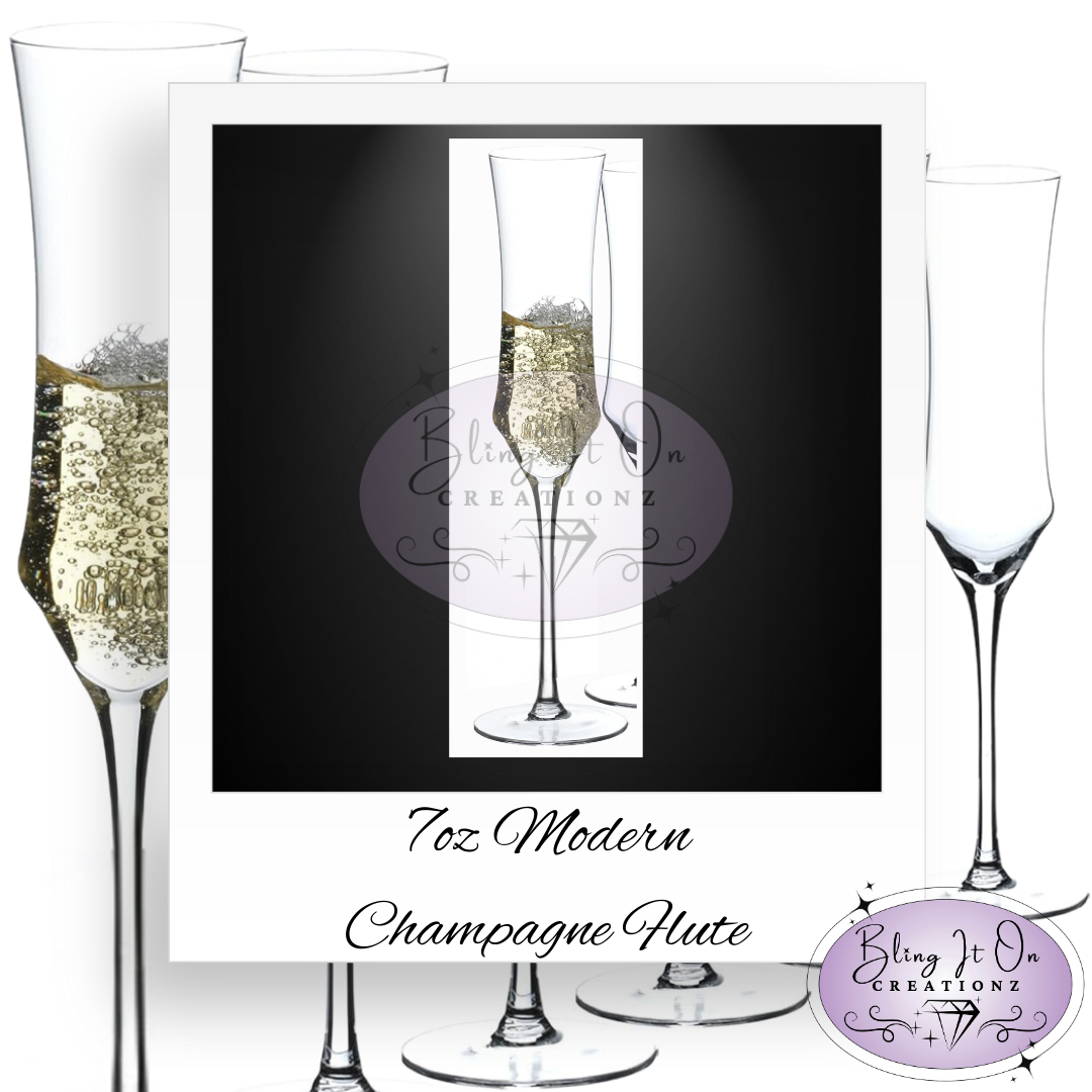 Personalized Etched Champagne Glass Drinkware