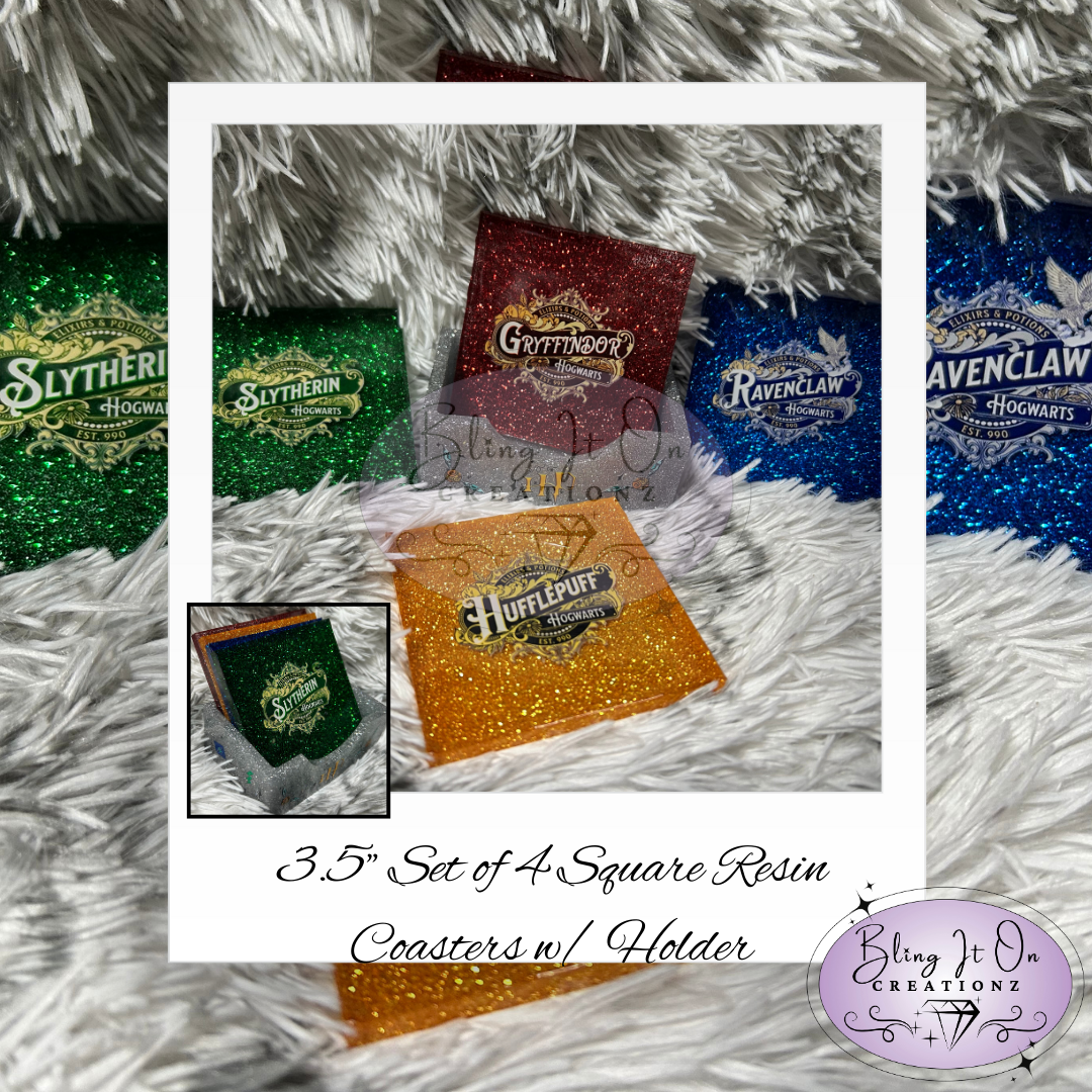 Square Coasters w/ holder