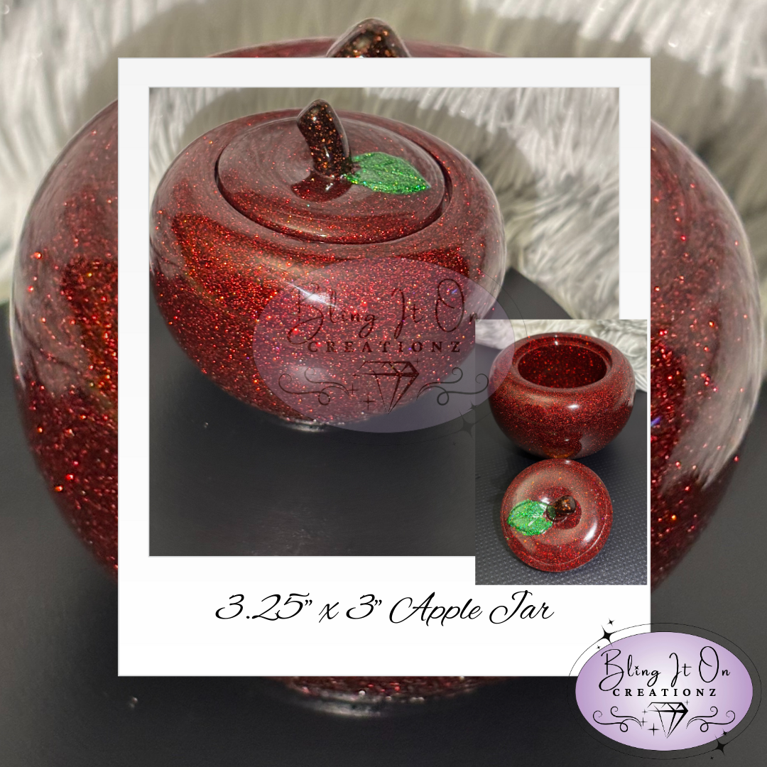 Apple Jar w/ Lid