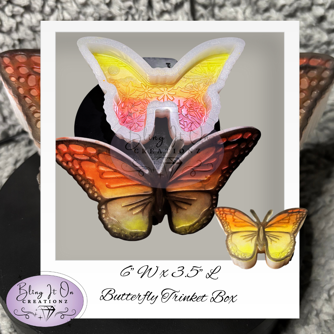 Butterfly Trinket Box w/ Lid