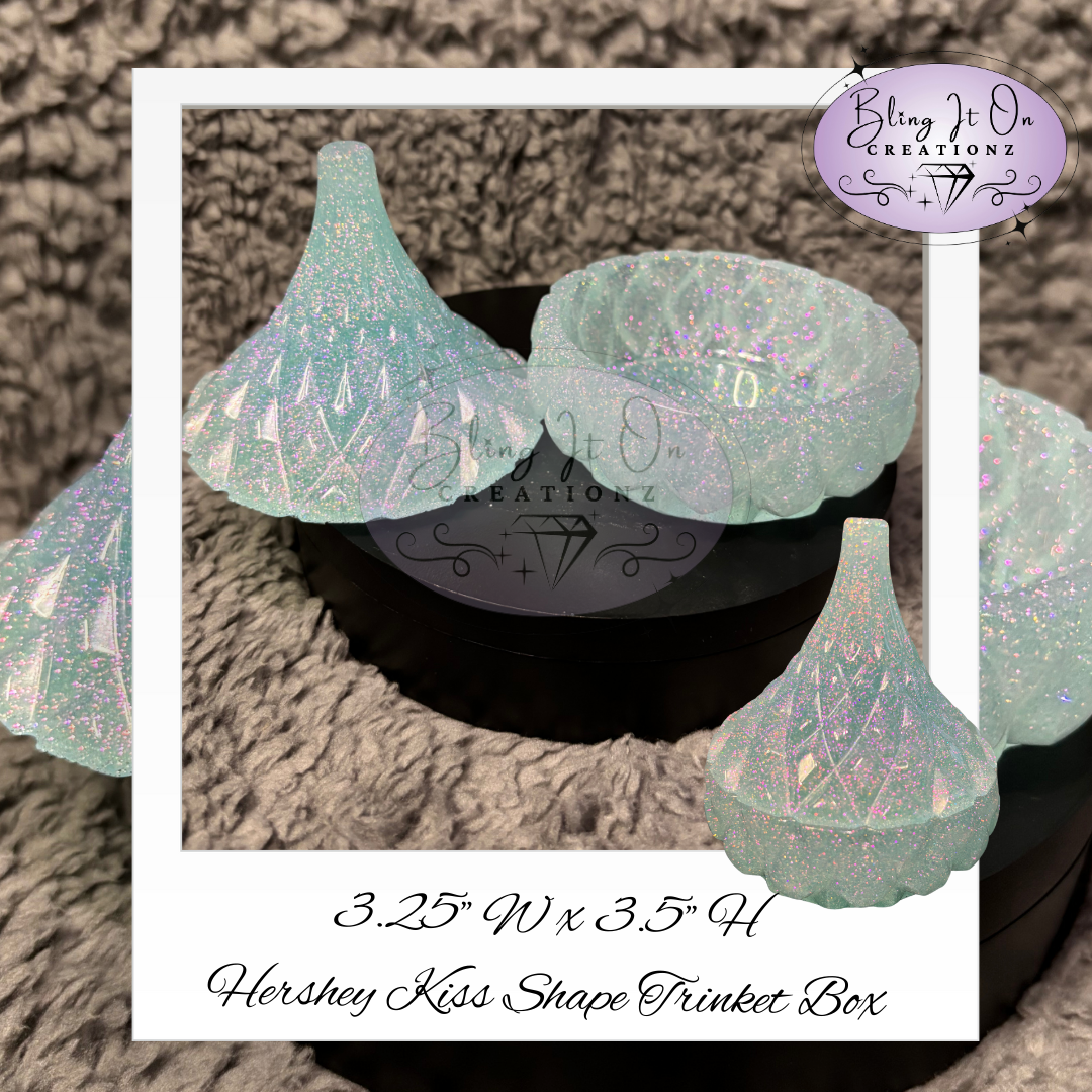 Hershey Kiss Shaped Trinket Box w/ Lid