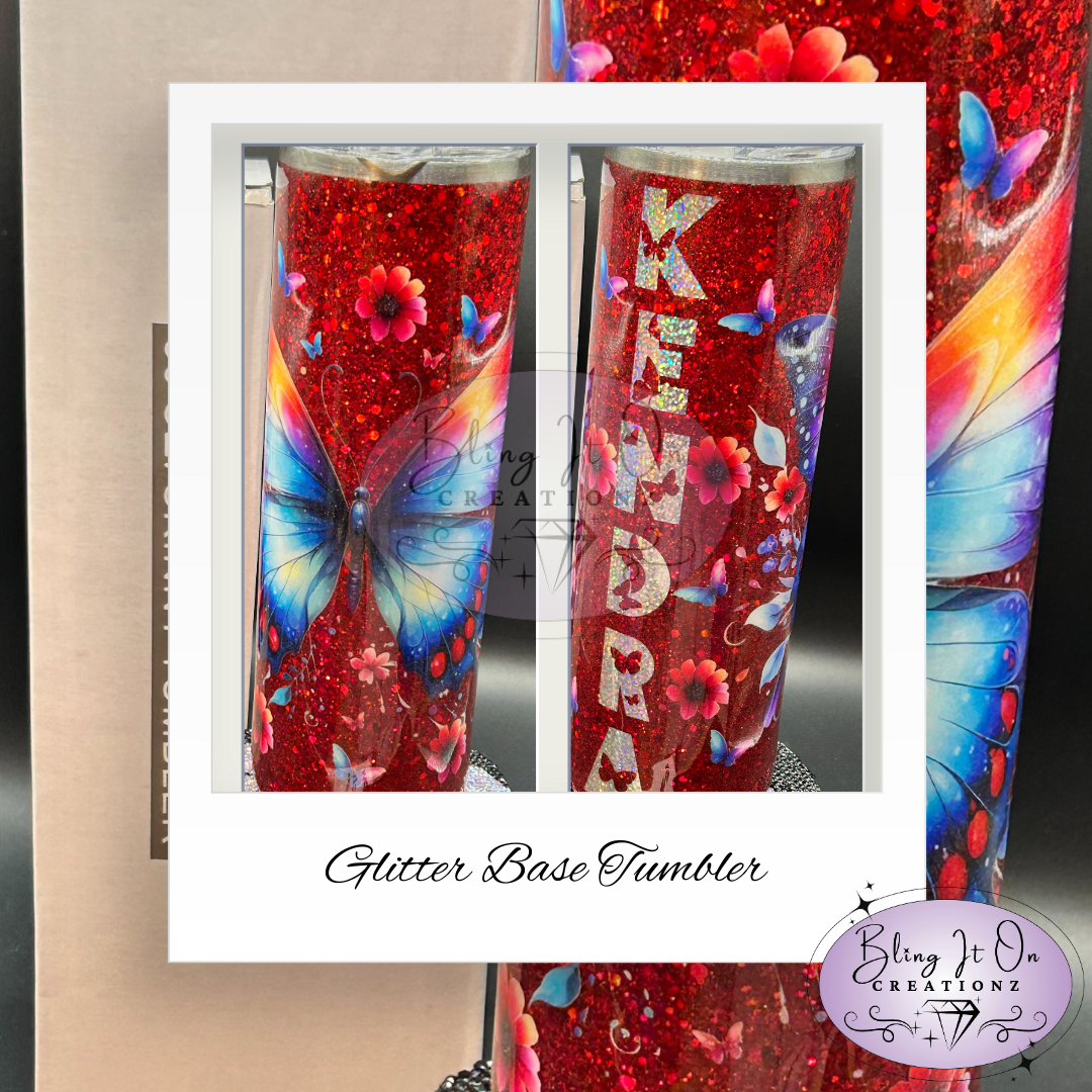 Custom Glitter Tumbler