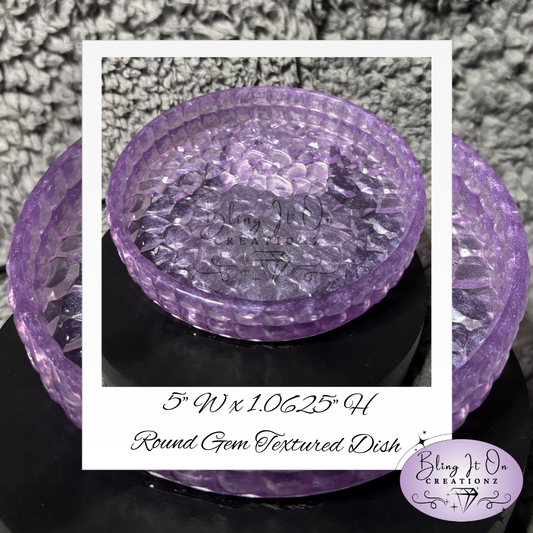 Medium Round Gem Textured Dish