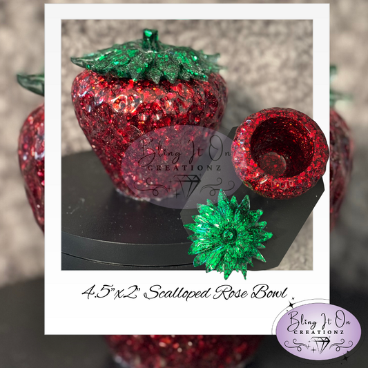 Strawberry Jar w/ Lid