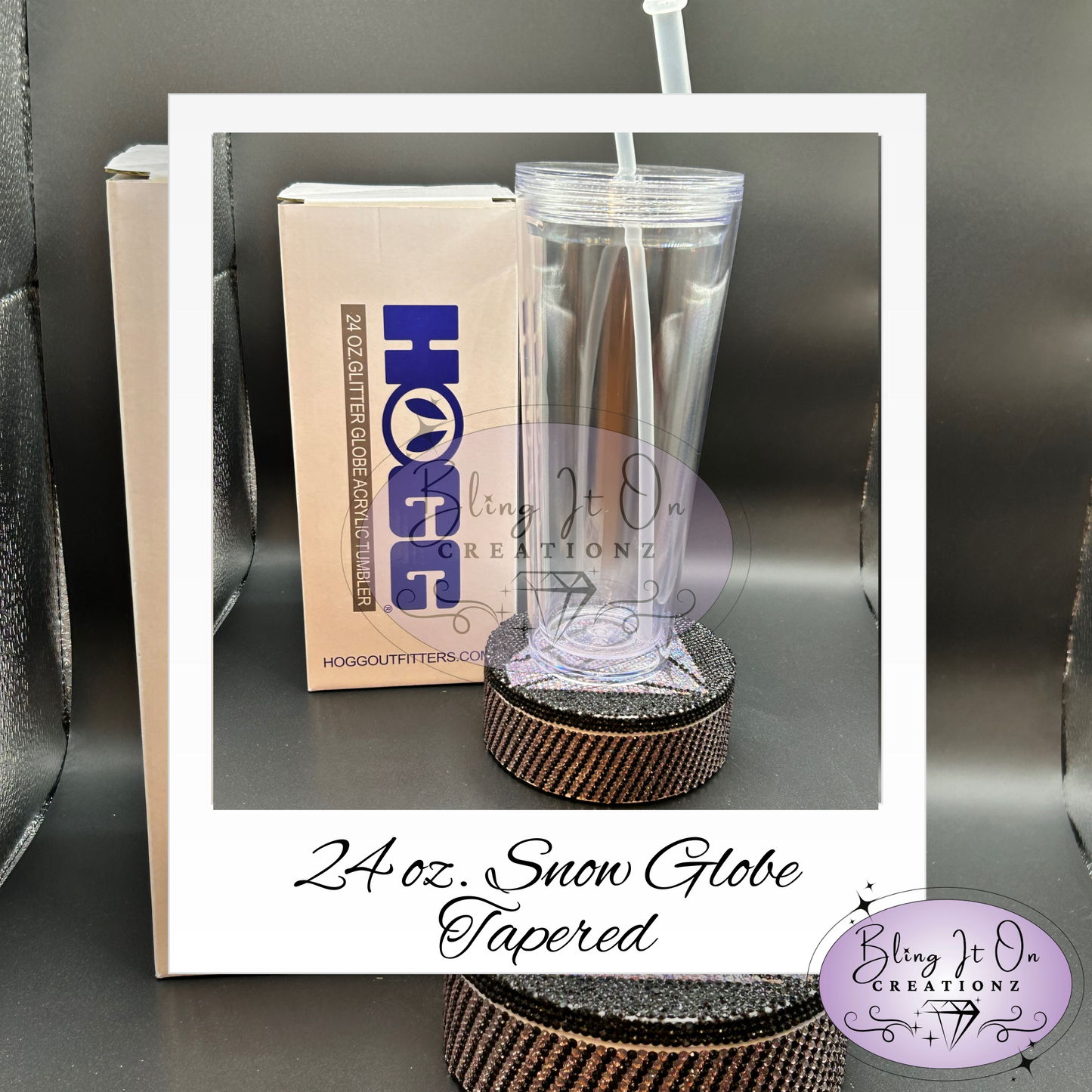 Personalized Snow Globe Acrylic Tumbler